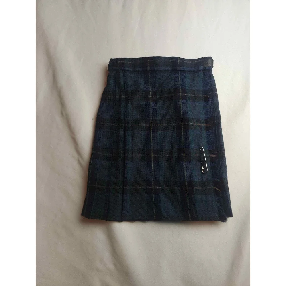 James Pringle Weavers Kids Wool Kilt Skirt Tartan Plaid Made in Scotland Age 5/6